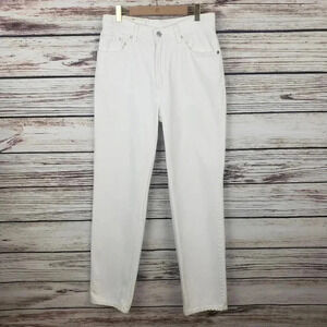 Levis 9 Jr/28" Vtg 512 White High Rise Mom Jeans